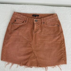 Dear John Straight Corduroy Mini Skirt Women's Size‎ 25 Habanero Red